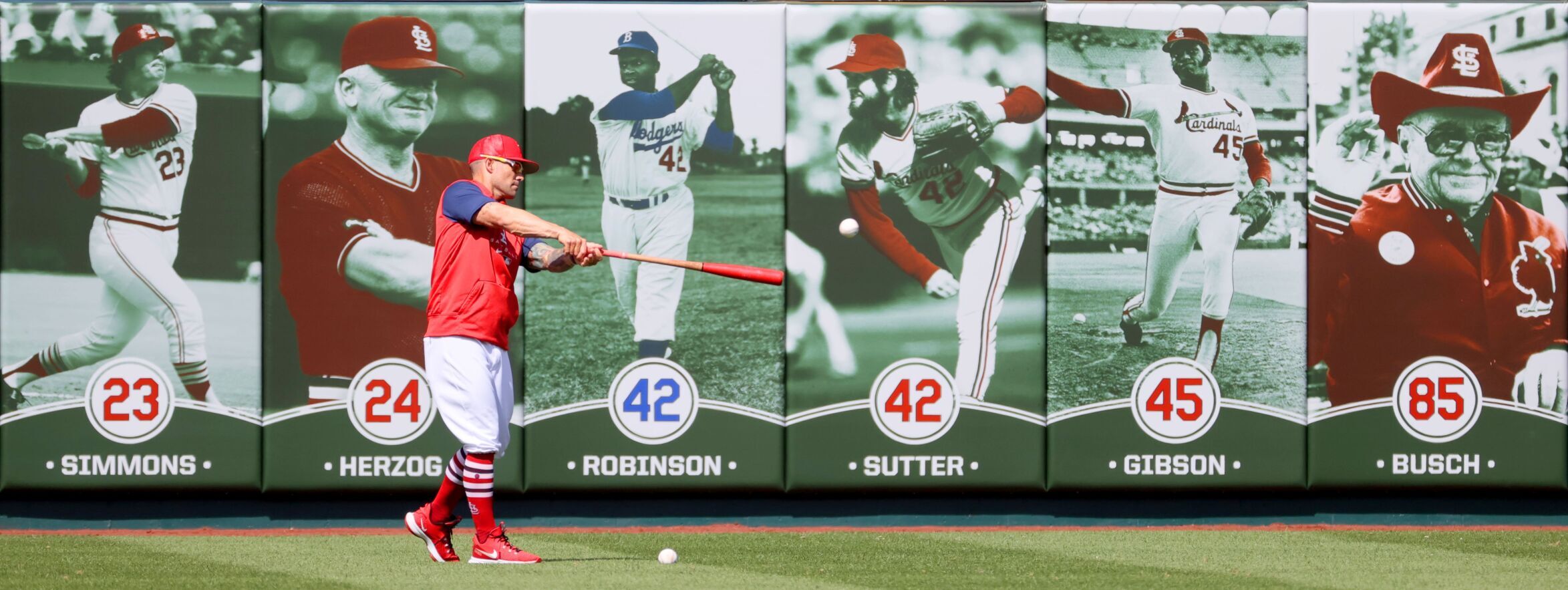Cardinals workout at Busch before opening day